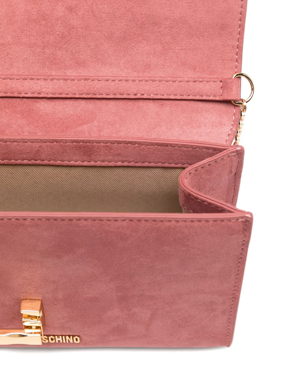 Love Moschino Heart-plaque Crossbody Bag In Pink
