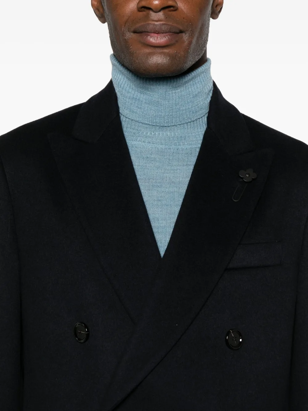 Lardini Jas met dubbele rij knopen Blauw