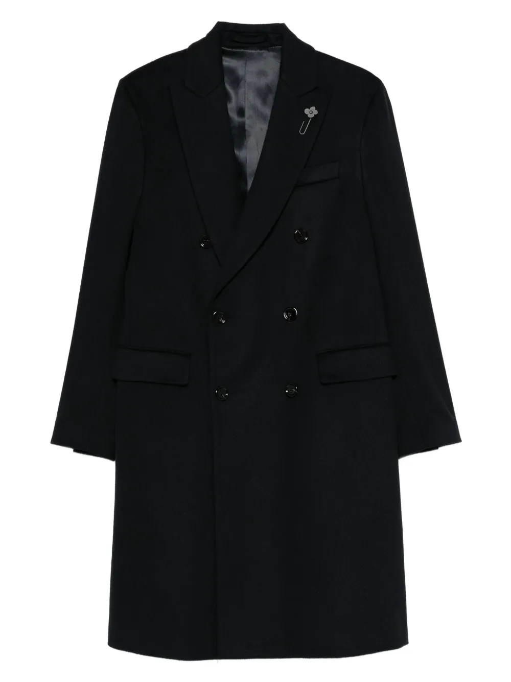 Lardini double-breasted coat | Blue | Image 1