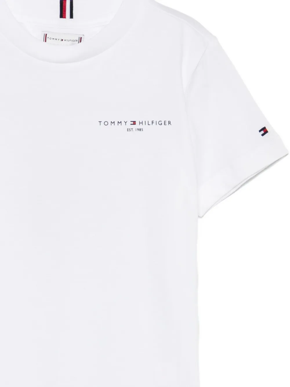 Tommy Hilfiger Junior Logo-print T-shirt In White
