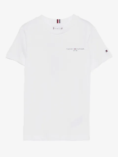 Tommy Hilfiger Junior playera con logo estampado