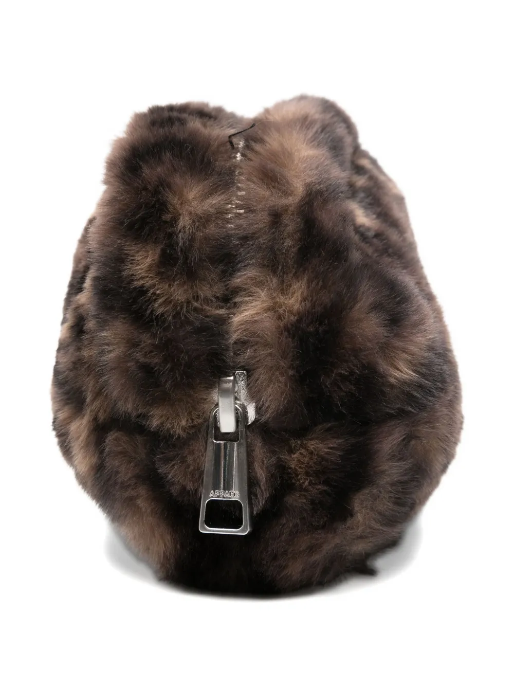 Apparis Animal Print Zip Wallet In Brown