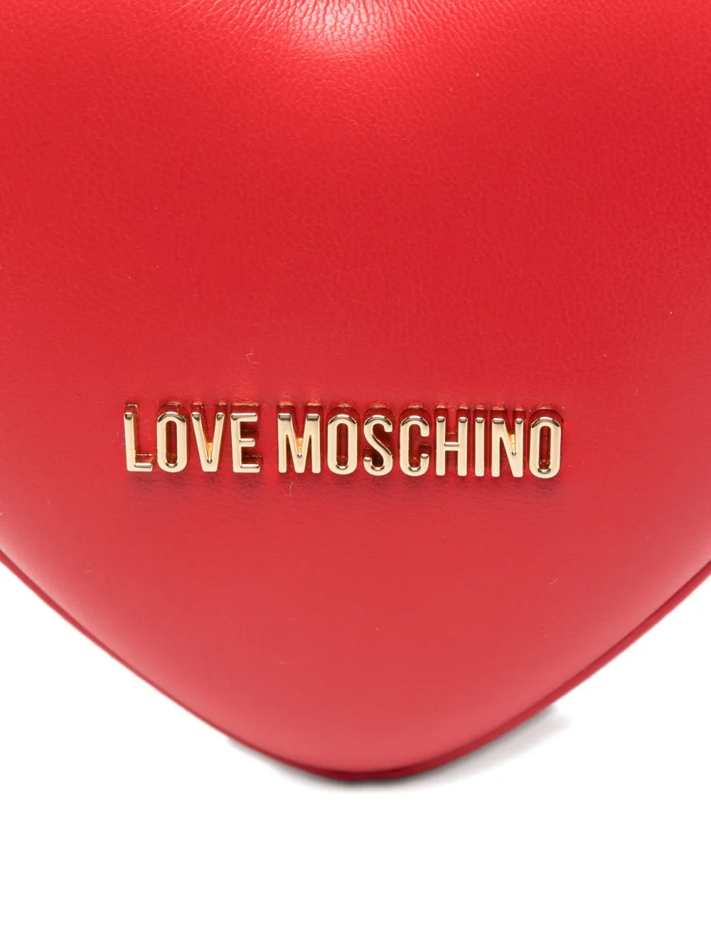 Love Moschino Heart-shape Chain-strap Cross Body Bag In Red