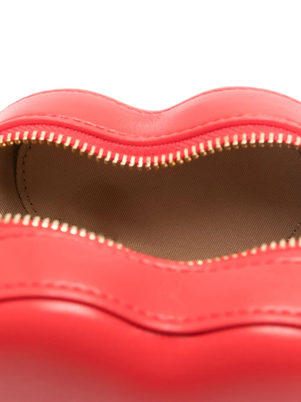 Love Moschino Hartvormige crossbodytas met kettinghengsel Rood