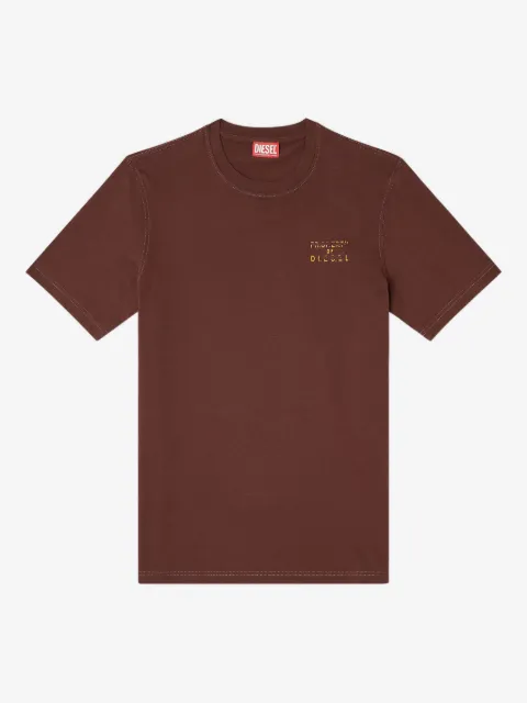 Diesel regular cotton T-shirt with puff print