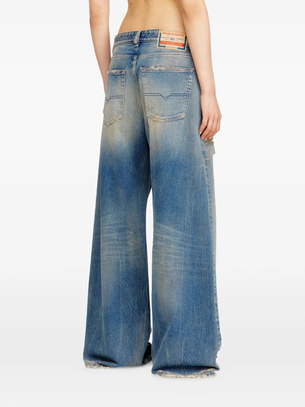 Diesel 1996 D-Sire jeans met wijde pijpen Blauw