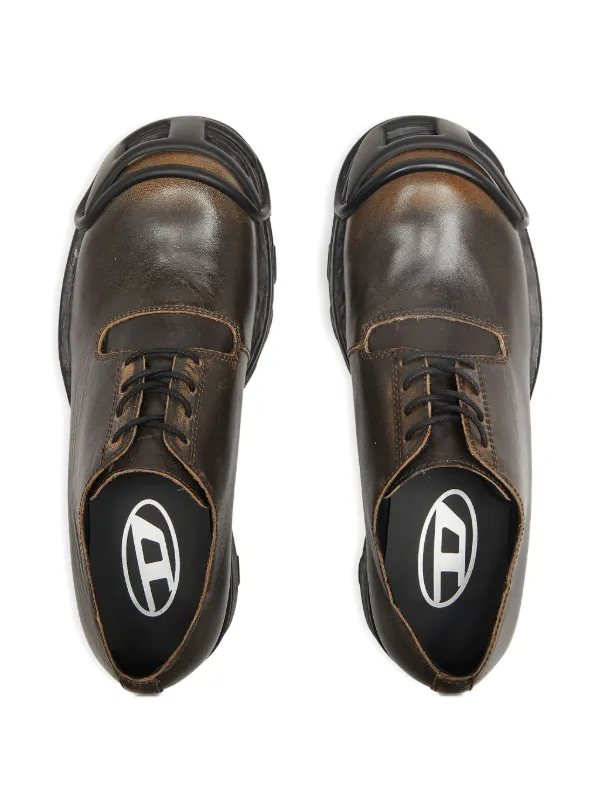 DIESEL D-Hammer ダービー　レザーシューズ26.5cm Diesel D-Hammer ダービーシューズ | ブラウン | FARFETCH JP