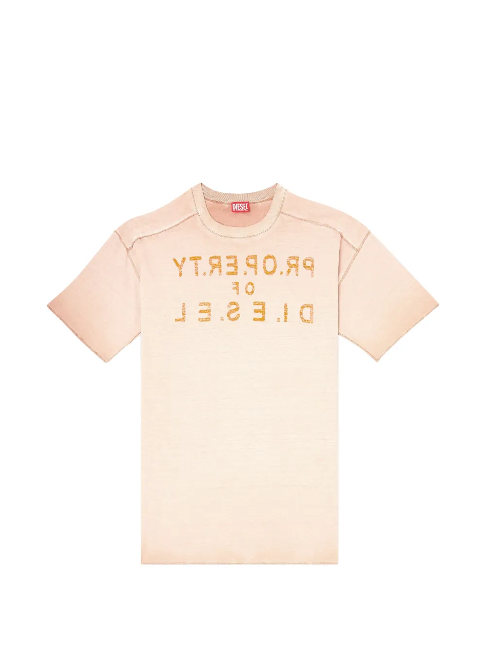 Diesel T-Look raw-trim T-shirt - Toni neutri