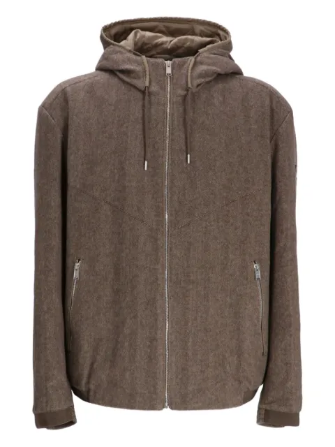 BOSS logo-patch hooded jacket