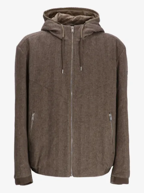 BOSS logo-patch hooded jacket