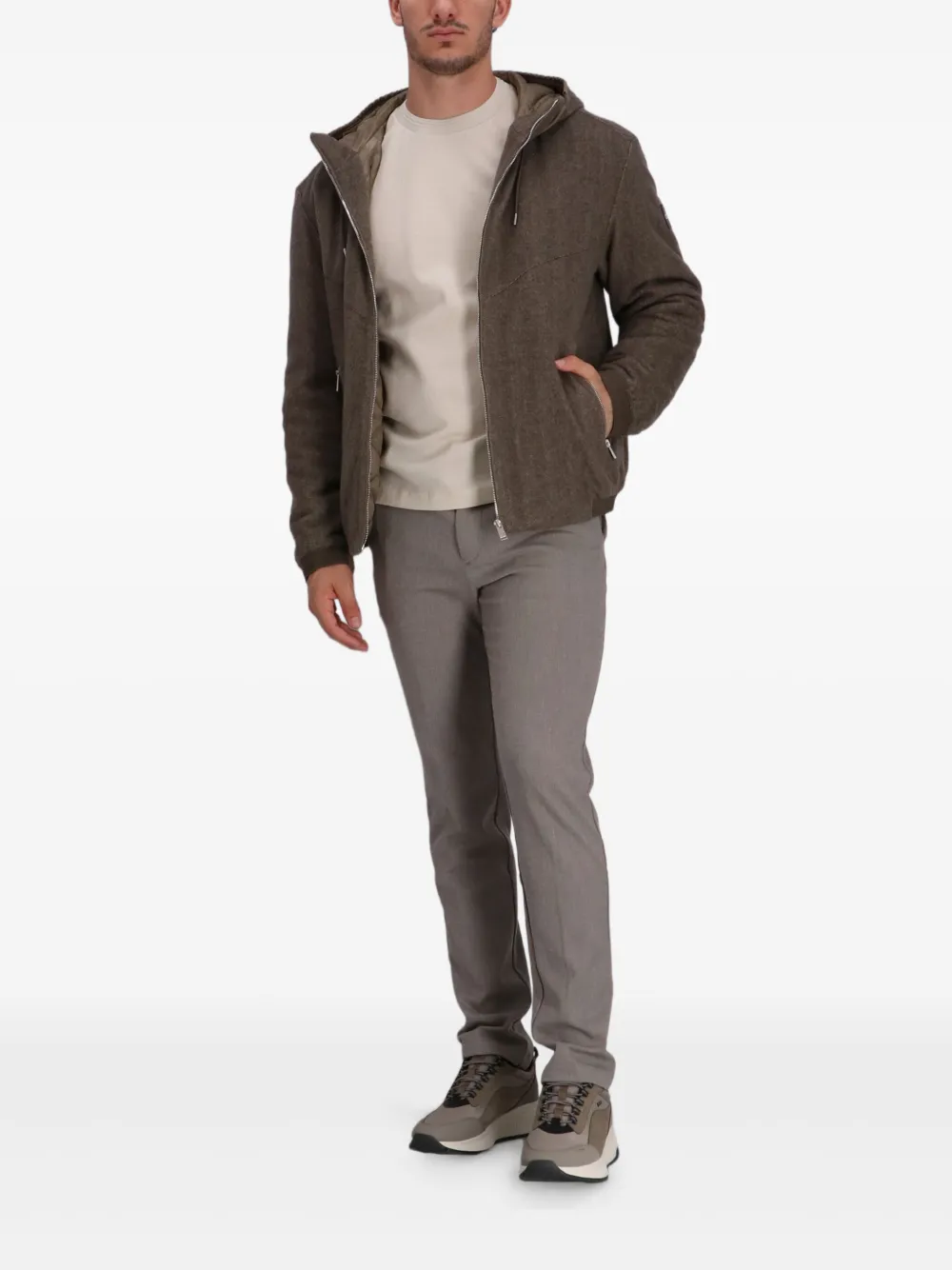 BOSS logo-patch hooded jacket | Hooded Jackets | Image 2