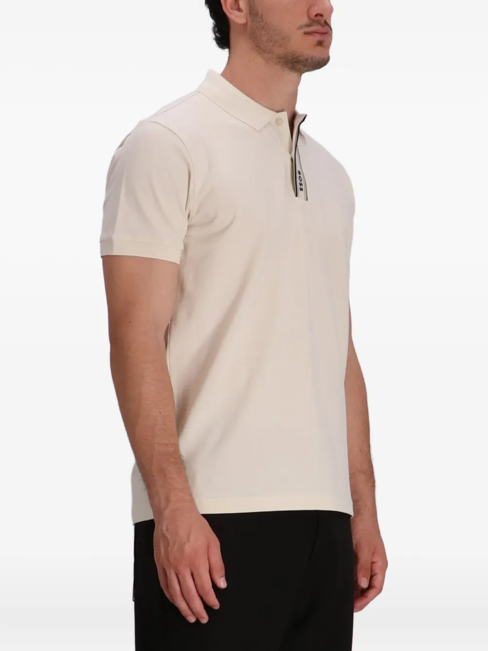 BOSS Poloshirt met logo Beige