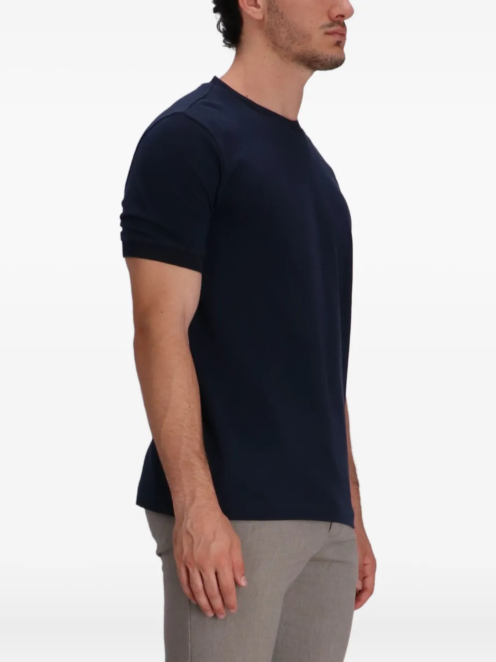 BOSS Katoenen T-shirt Zwart