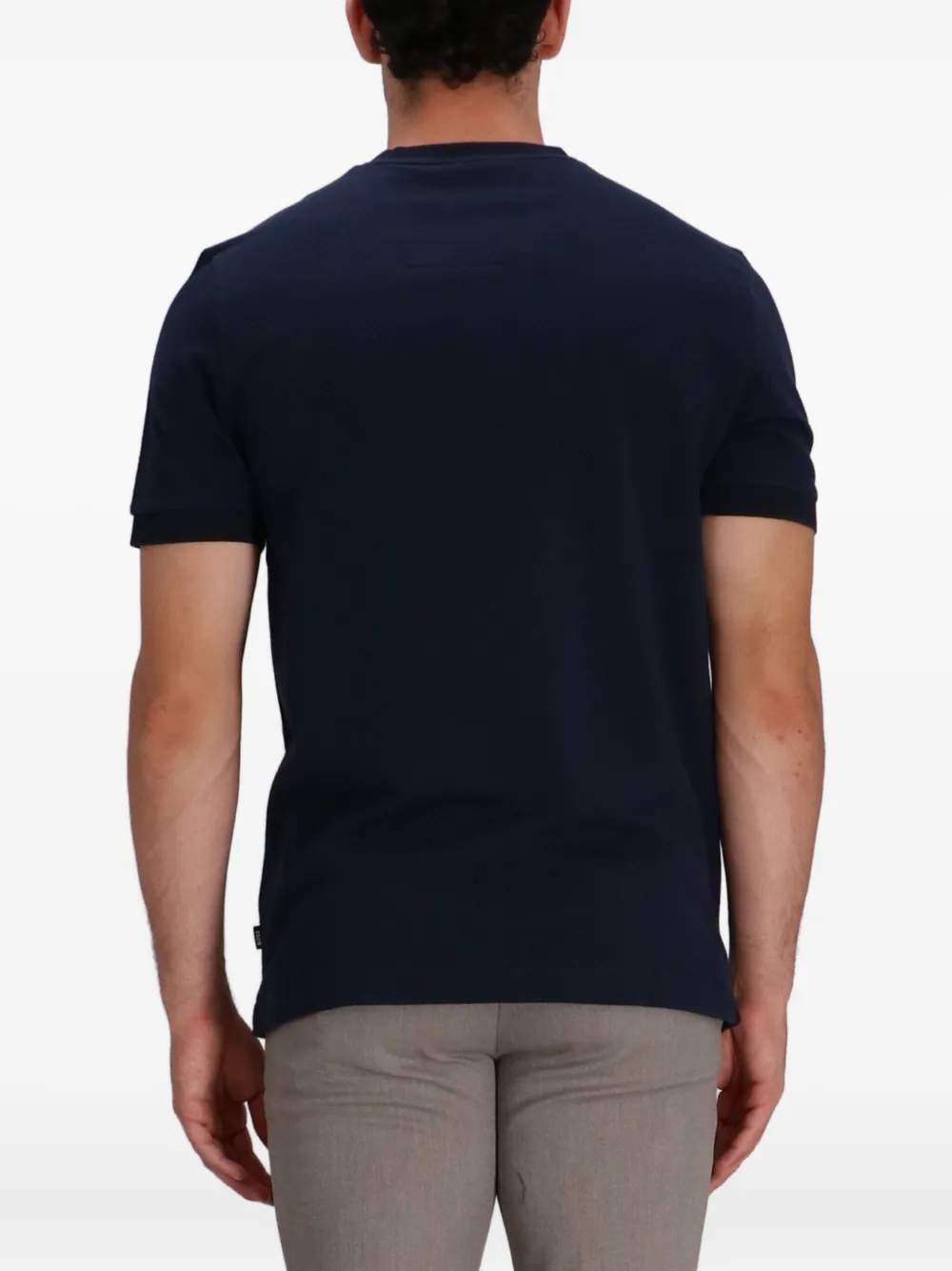 BOSS Katoenen T-shirt Zwart