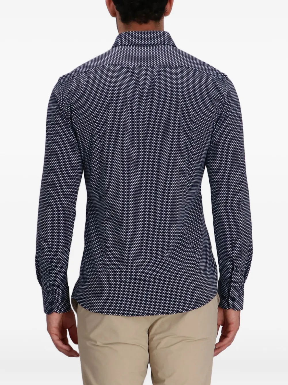 BOSS Katoenen overhemd Blauw