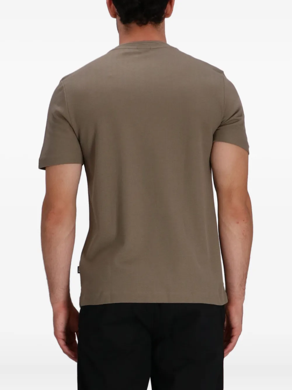 Hugo Boss T-shirt Mit Rundem Ausschnitt In Brown