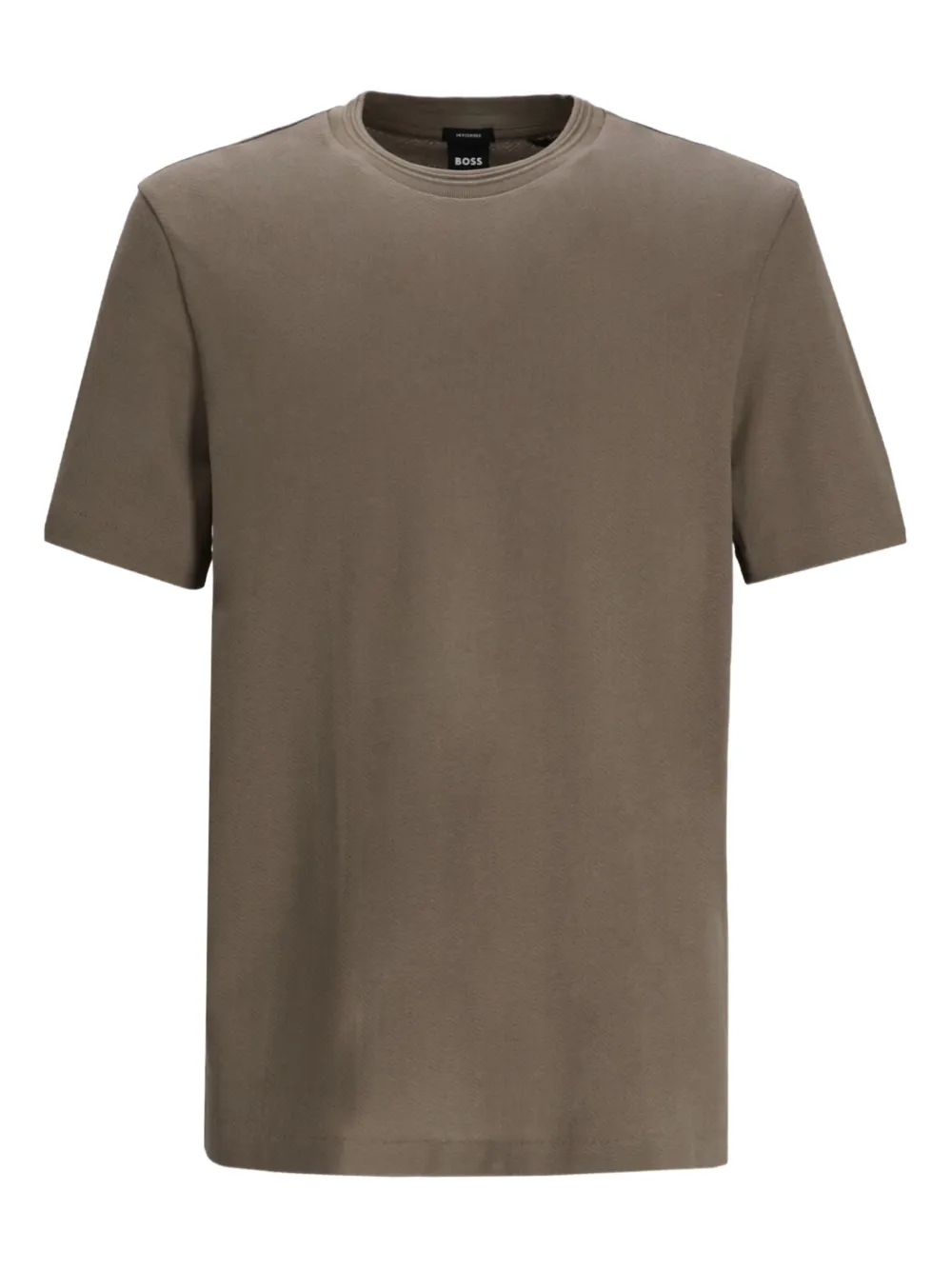 Hugo Boss T-shirt Mit Rundem Ausschnitt In Brown
