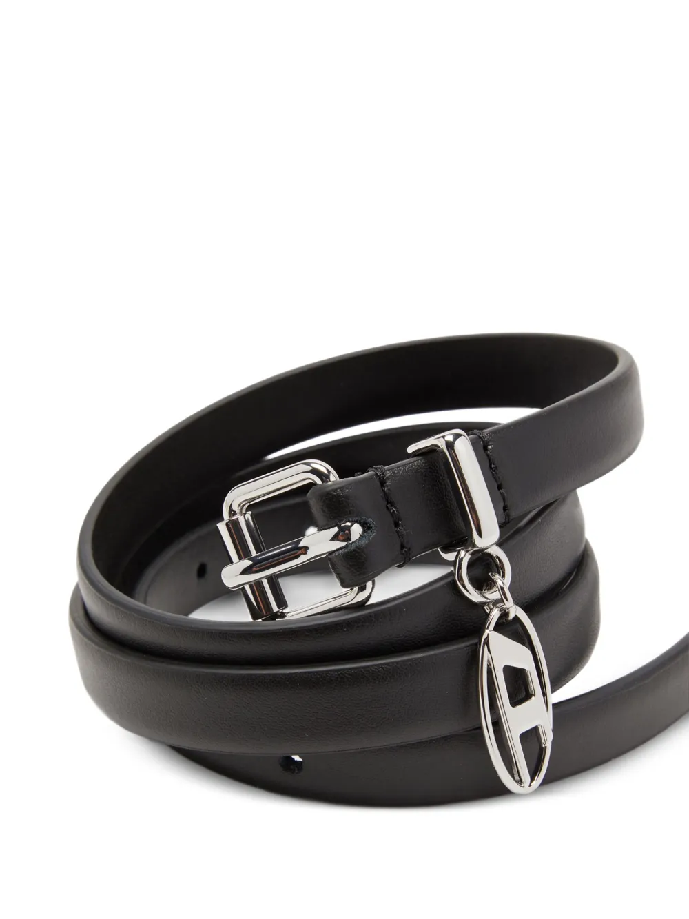 Diesel B-Charm-Oval D riem - Zwart