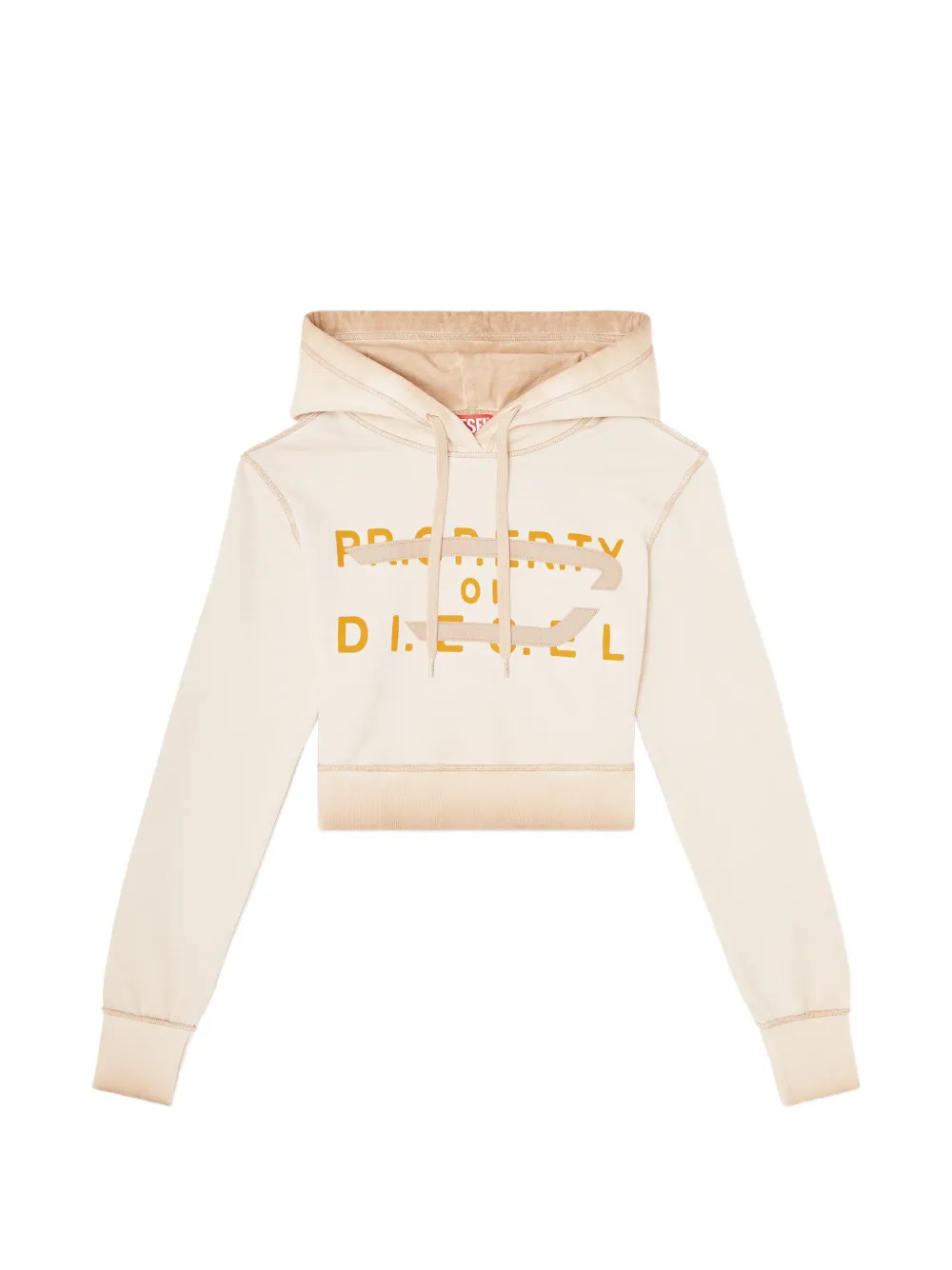 Diesel logo-print hoodie - Toni neutri