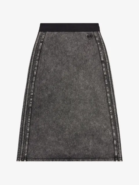 Diesel fleece cotton skirt with side bands