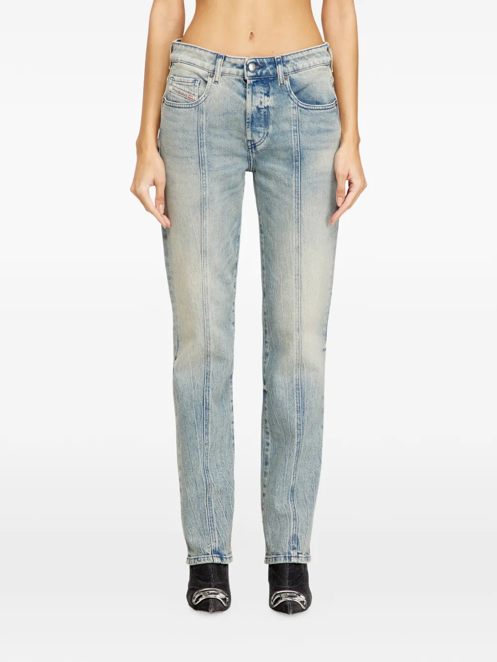 Diesel 1989 D-Mine 09n55 straight jeans Blauw