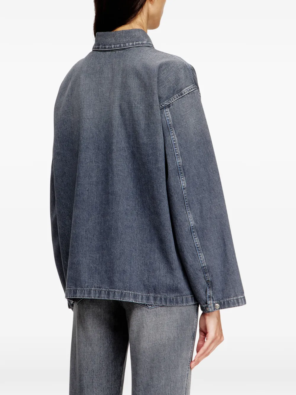 Diesel De-Priss denim blouse Grijs