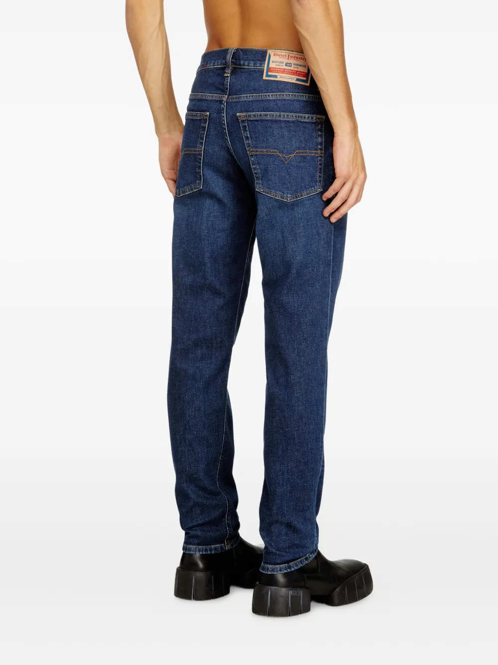 Diesel D-Finitive jeans met knopen Blauw