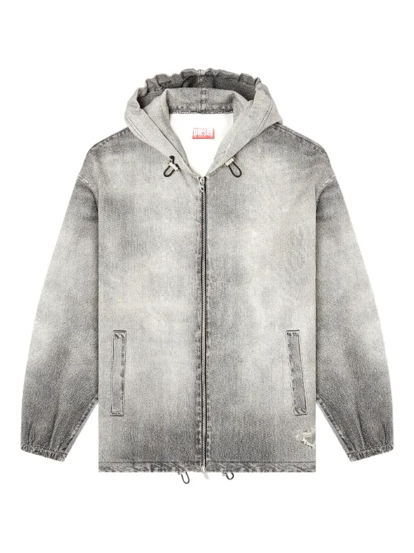 Diesel D-Wynny Jogg フーデッド ジャケット | グレー | FARFETCH JP