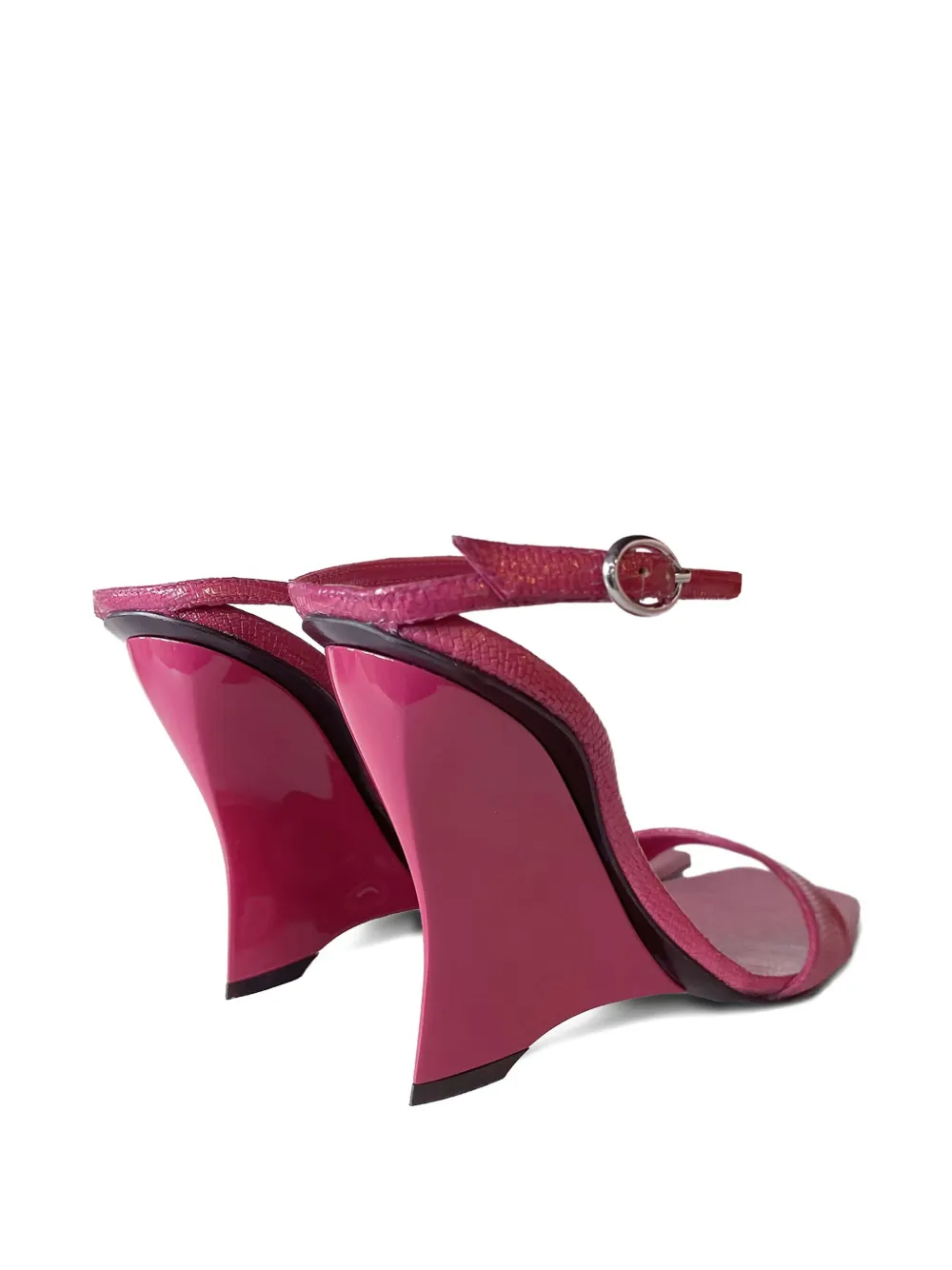 Diesel 90mm D-amber Wedge Sandals In Pink