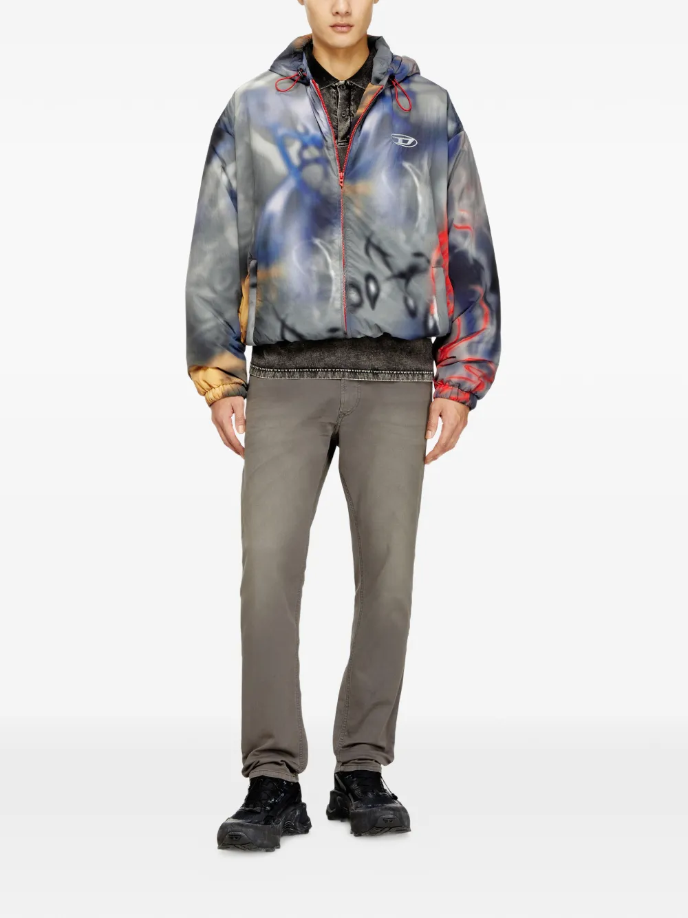 Diesel Regular 2023 D-KROOLEY-BW jeans - Grijs