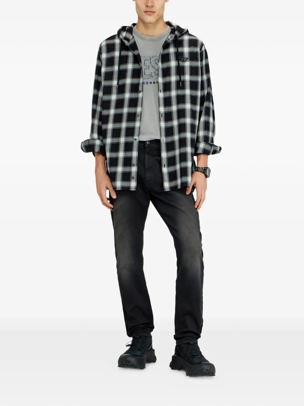 Diesel D-Krooley-Bw jeans Zwart