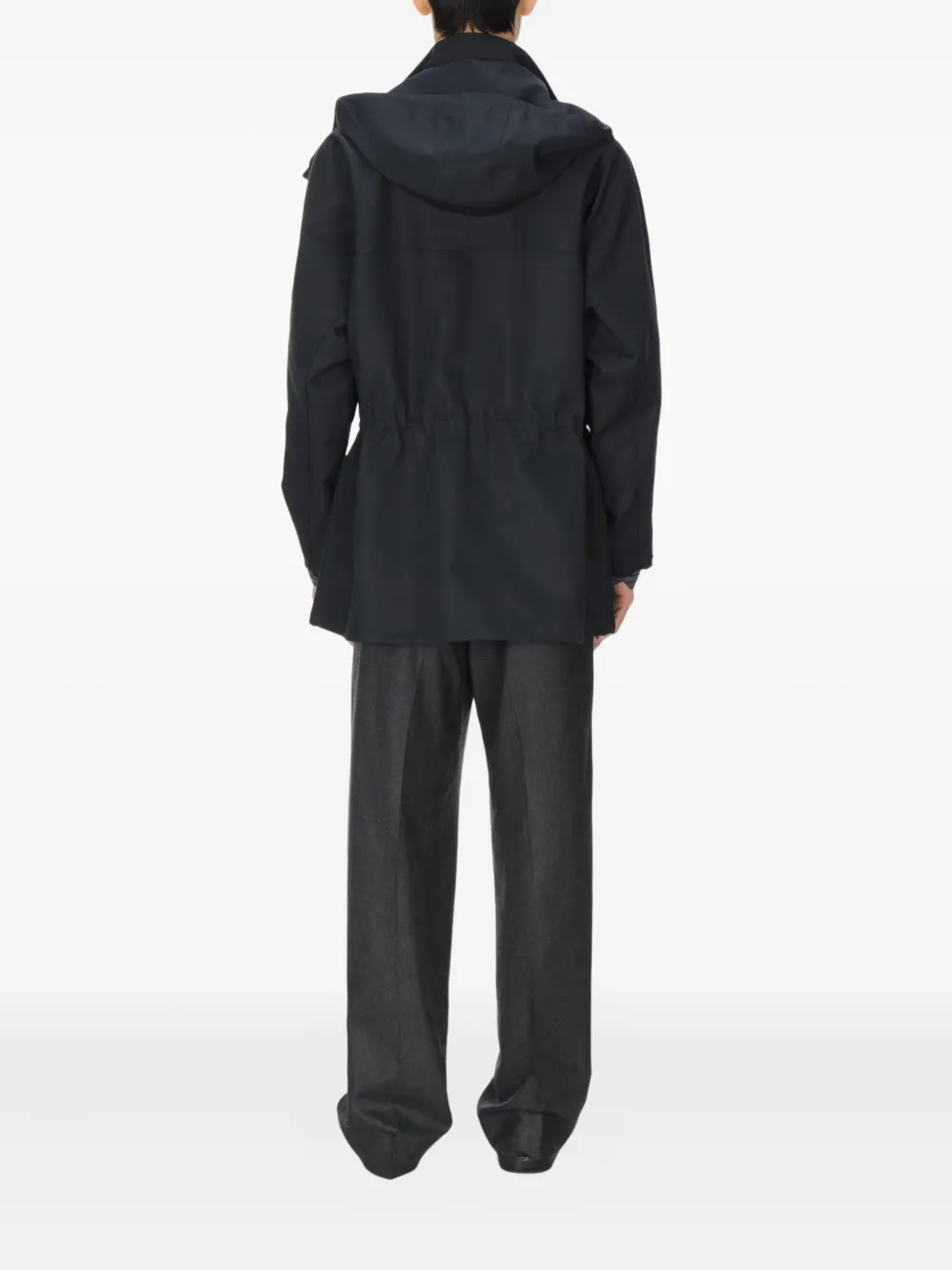 Hooded Gabardine Blouson