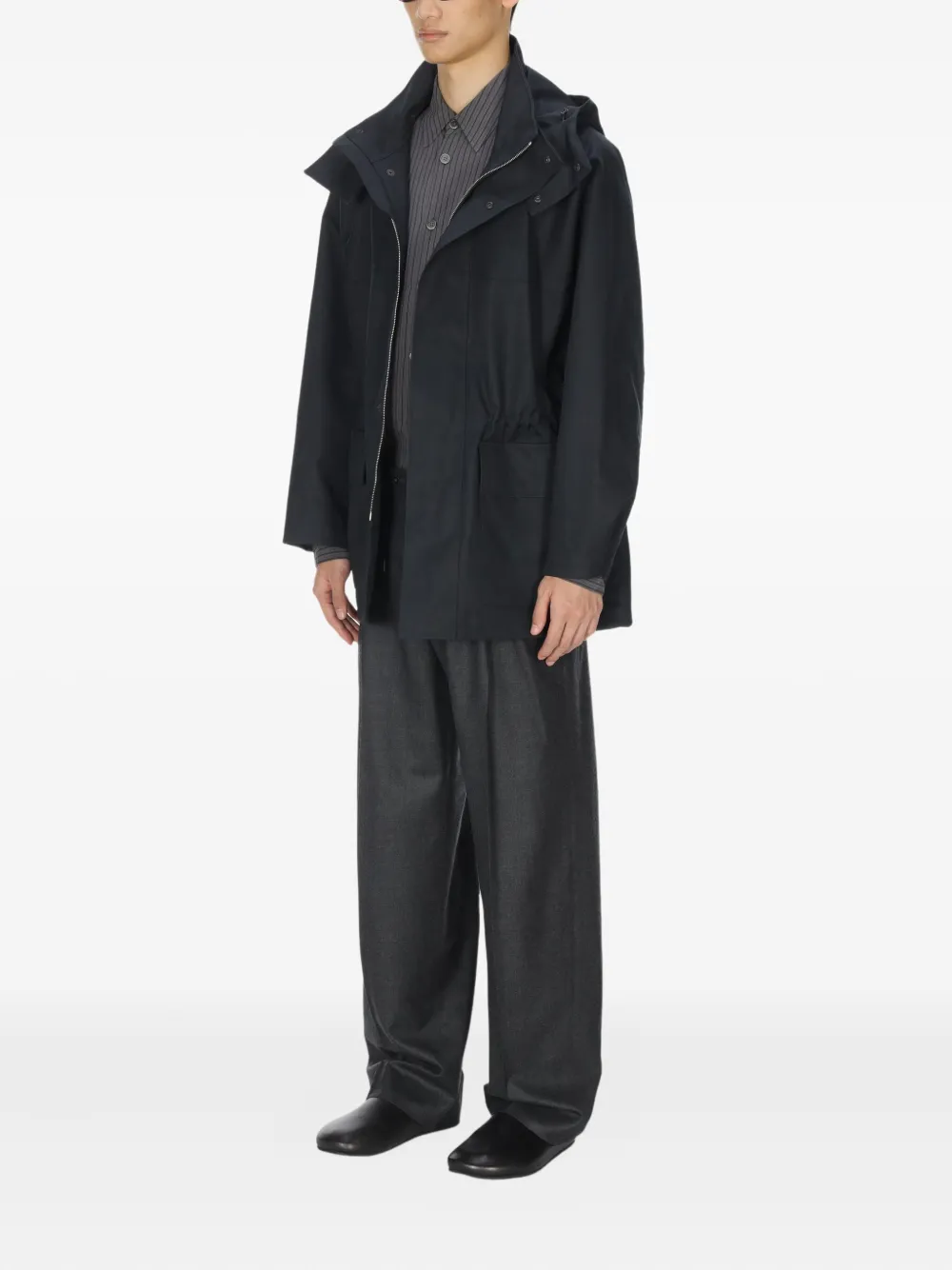 Hooded Gabardine Blouson