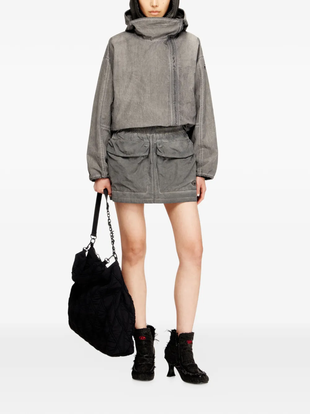  Diesel G-orilla Windbreaker Jacket - Grey 