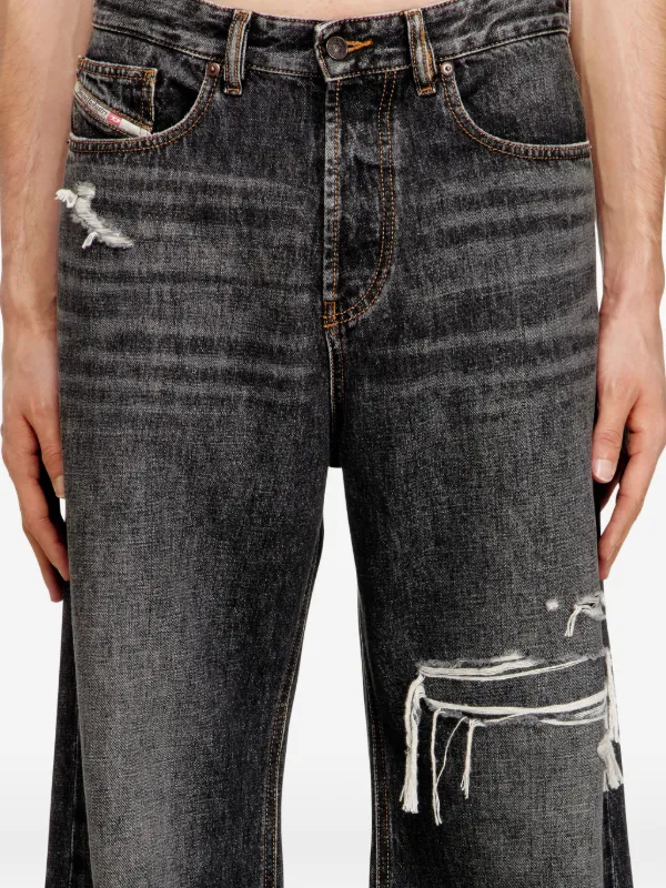 Diesel Calça Jeans D-Rise | Preto | FARFETCH BR