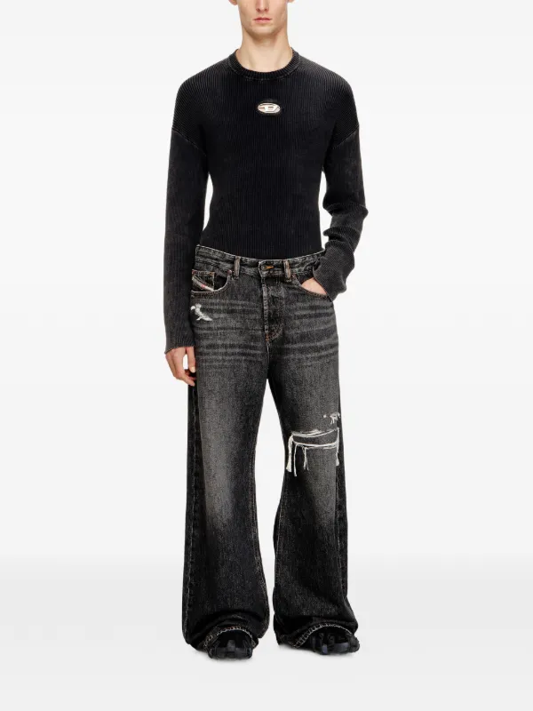 diesel d-sire d-rise ダメージ加工 ブラック サイズ30 Diesel D-Rise ジーンズ | ブラック | FARFETCH JP
