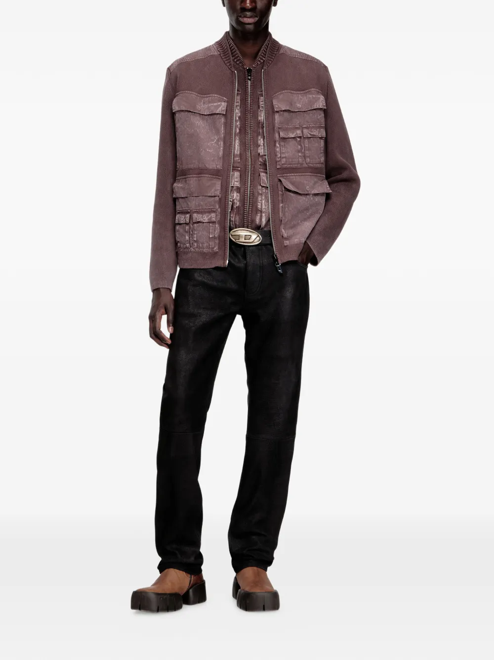  Diesel K-gerome Cardigan - Brown 