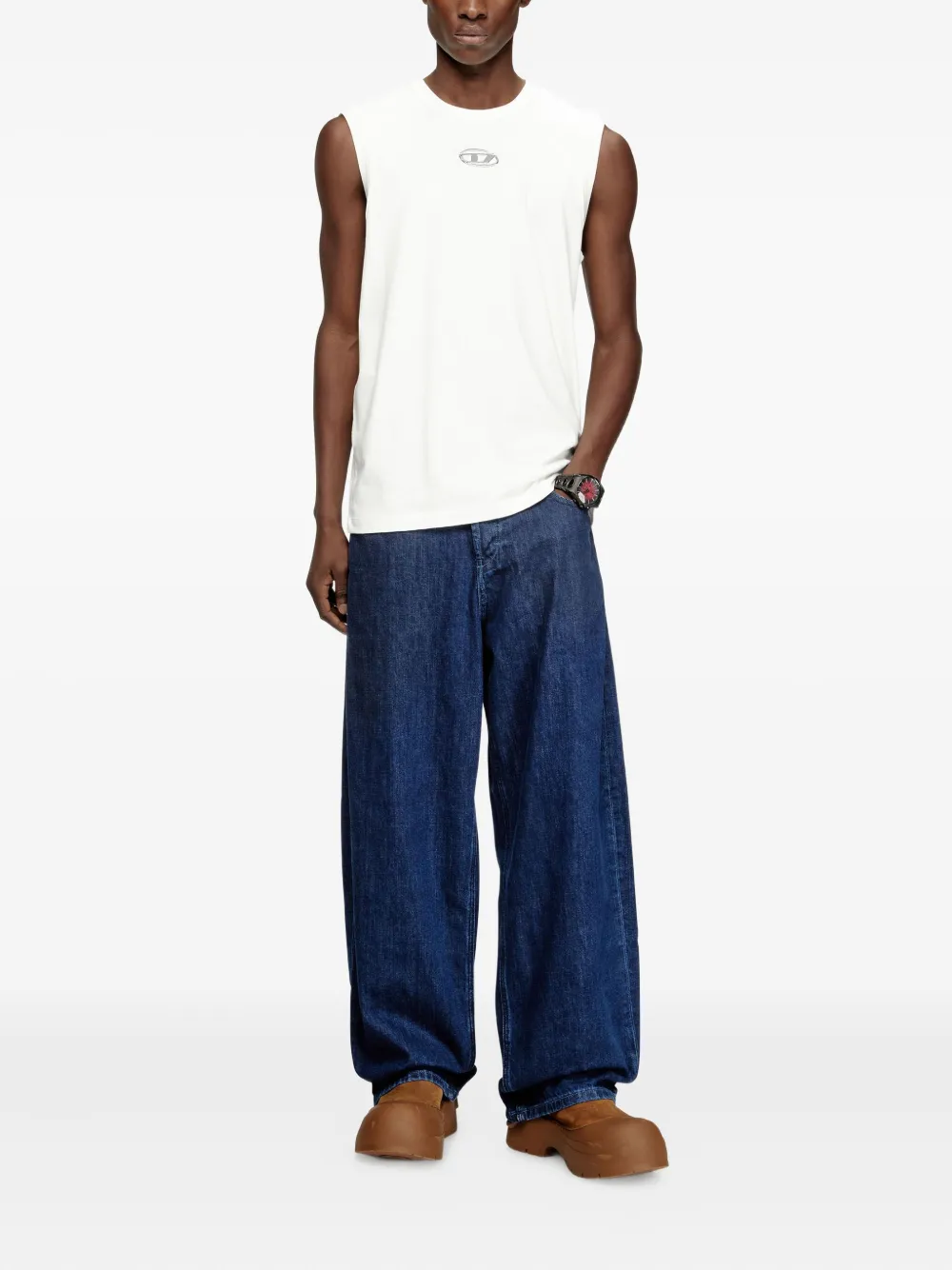 Diesel T-Bisco-Iod tanktop - Wit