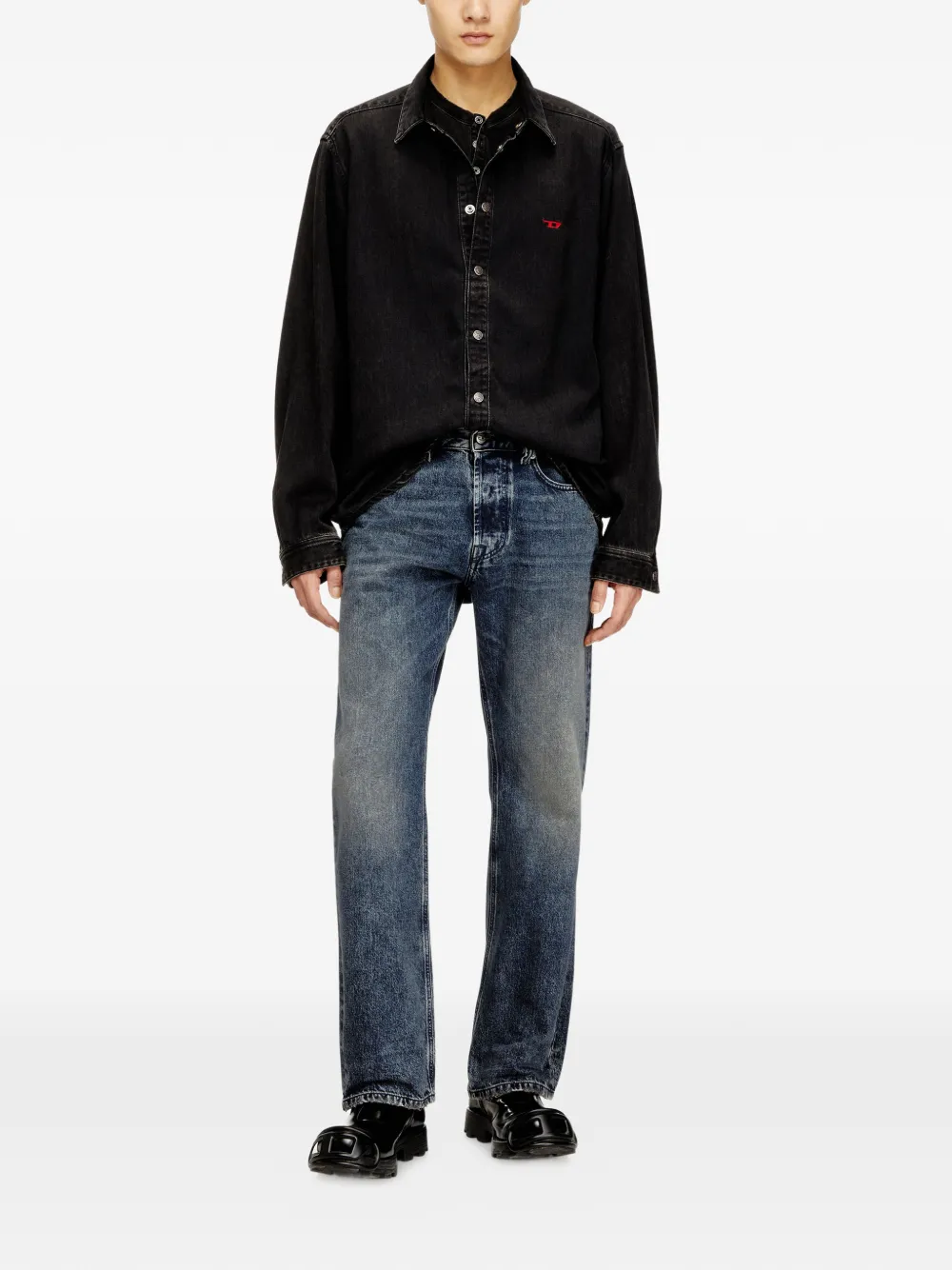 Diesel 1980 D-Eeper cotton trousers - Blauw