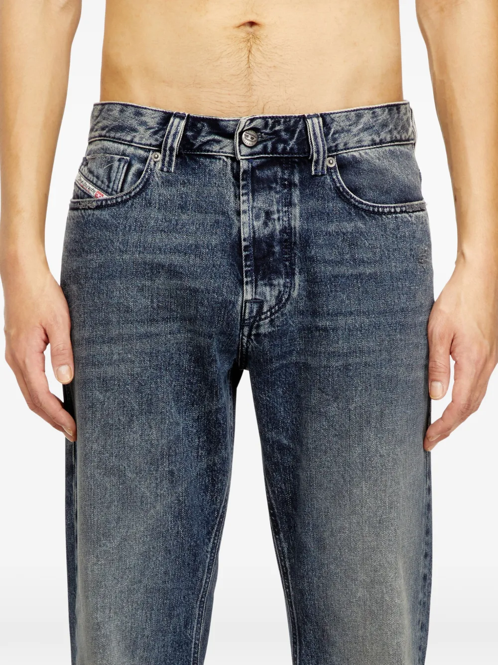 Diesel 1980 D-Eeper cotton trousers Blauw