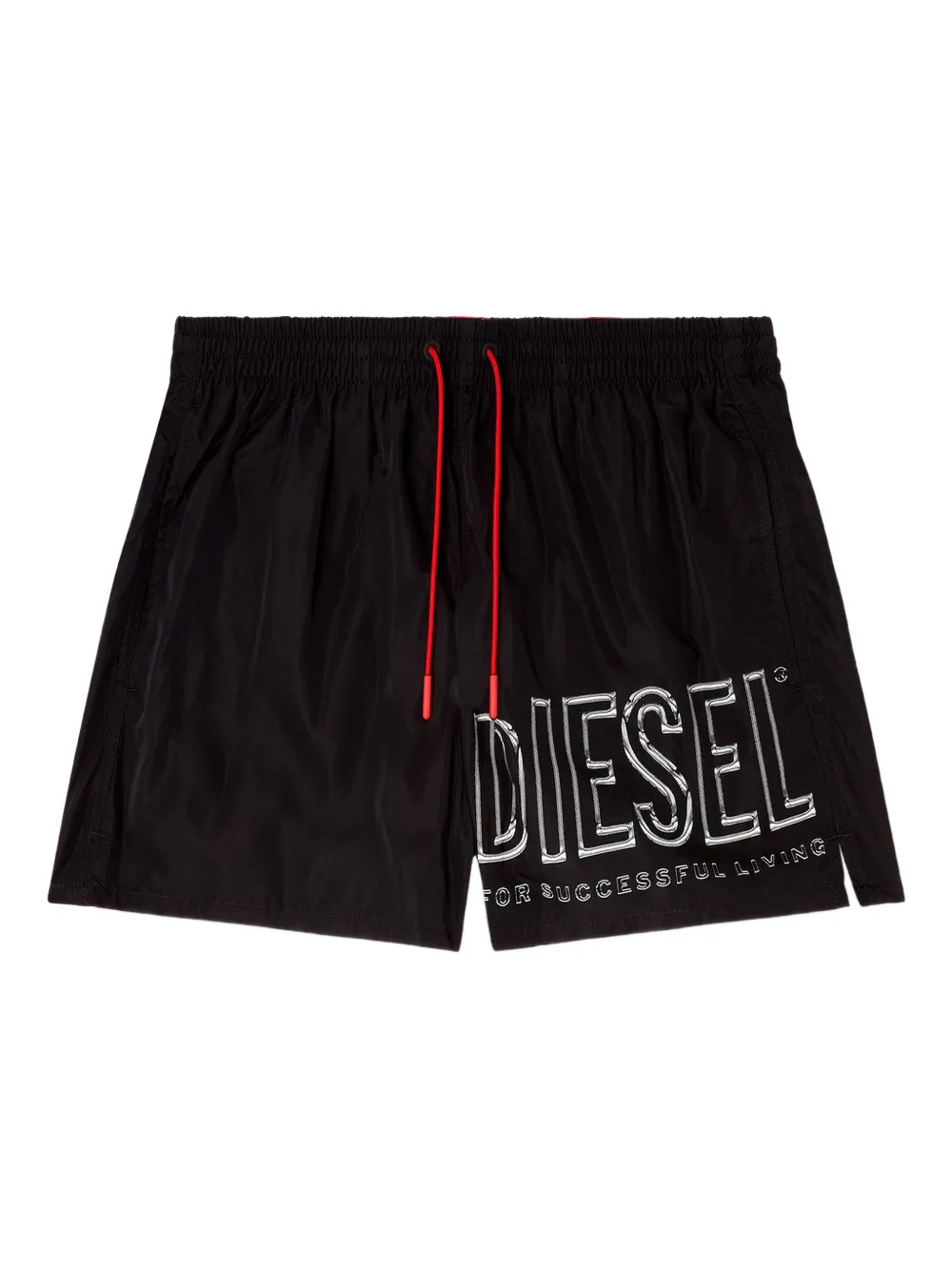 Diesel Soccer-41-D-Core logo swim shorts - Nero
