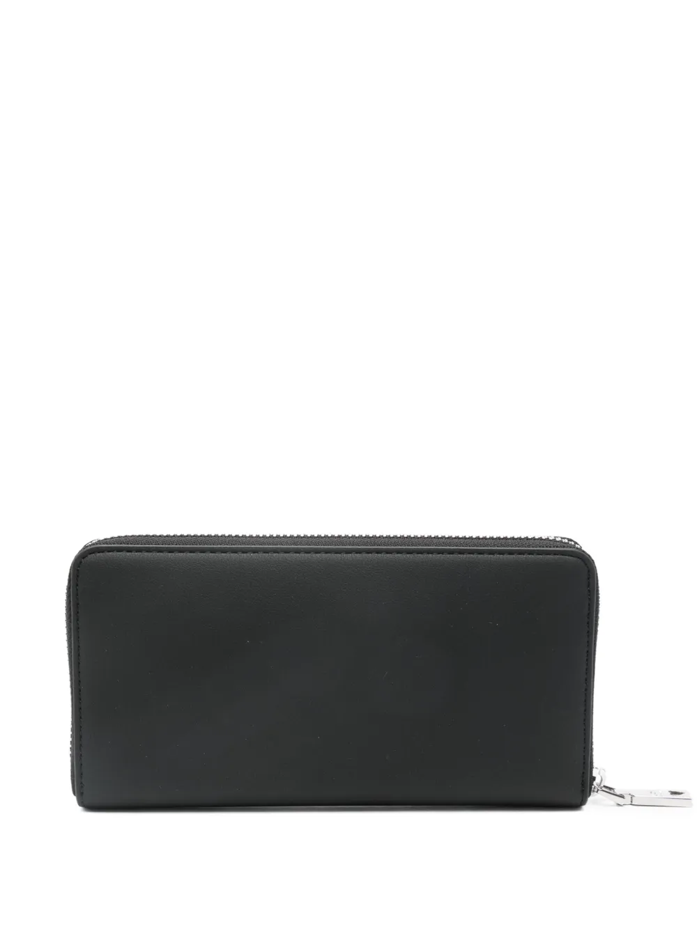 Love Moschino logo-lettering zipped wallet - Zwart