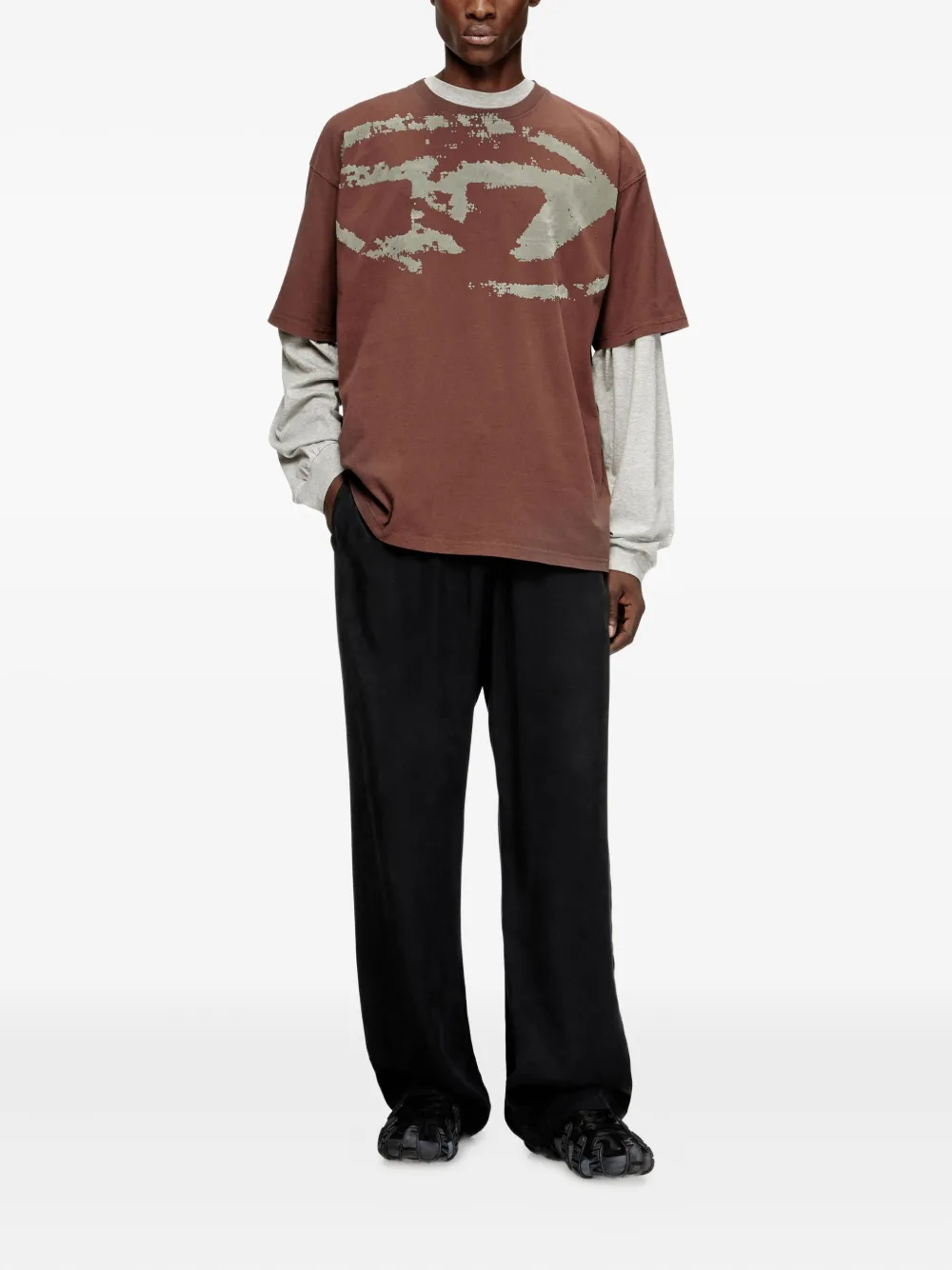 Diesel T-Boxt-N14 T-shirt - Bruin