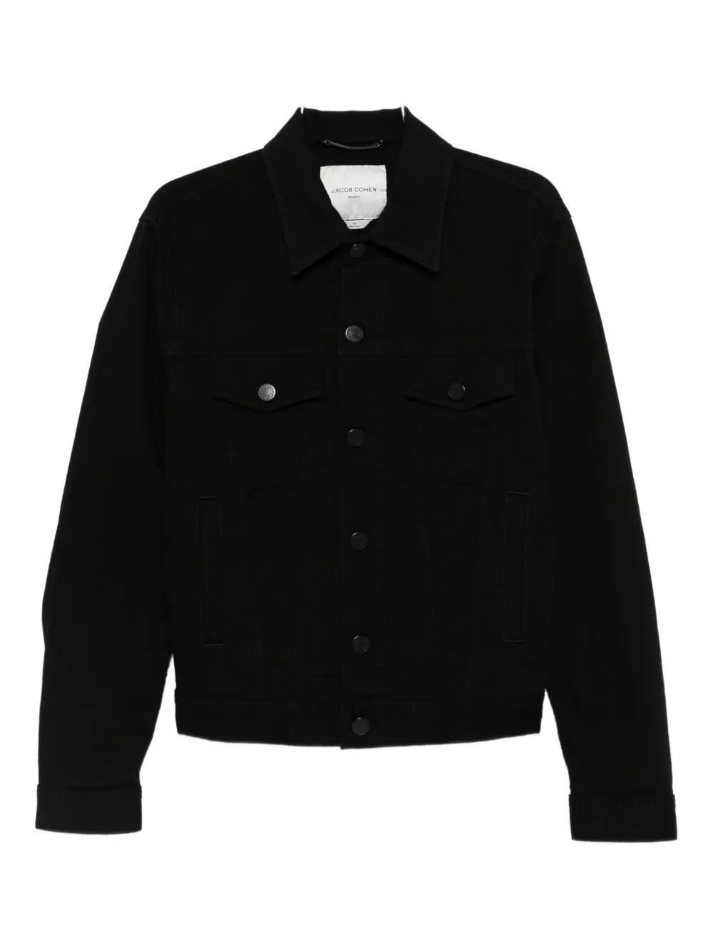 Jacob Cohen Point-collar Jacket In Black