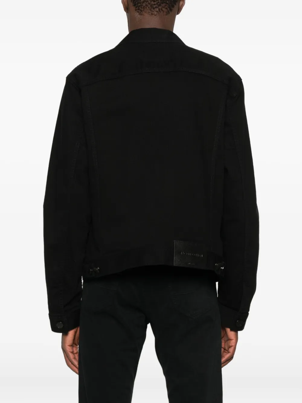 Jacob Cohen Point-collar Jacket In Black