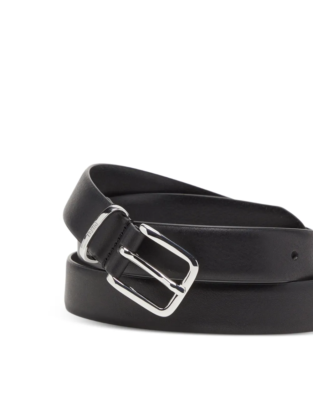 Diesel B-biscotto Knot 25 Belt In Black