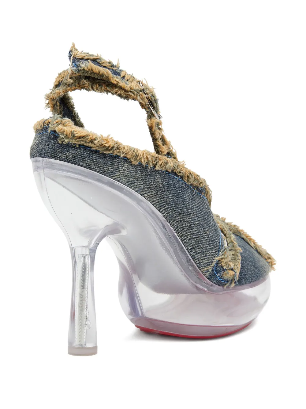 Diesel 120 mm D-Lake Sdl sandalen met plateauzool Blauw