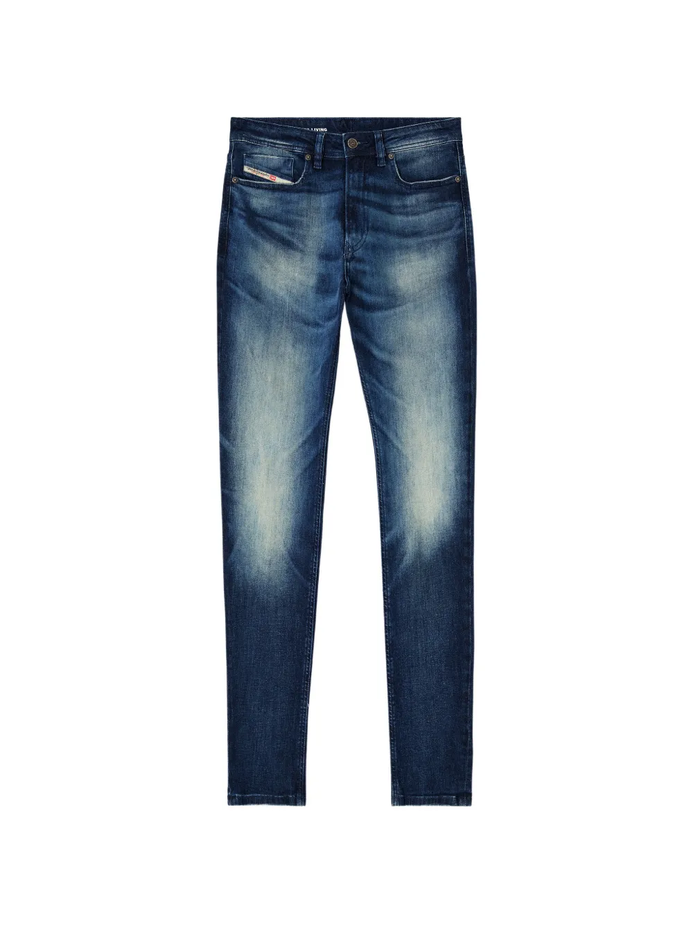 Diesel button-fastening skinny jeans - Blu