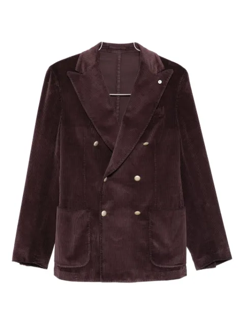 LUIGI BIANCHI MANTOVA double-breasted corduroy blazer
