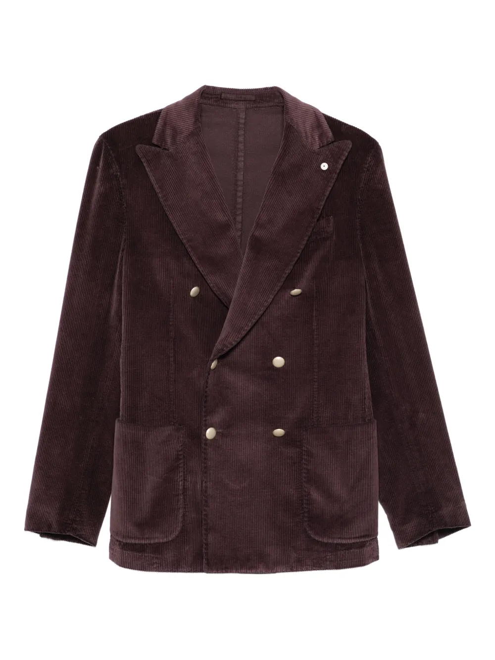 LUIGI BIANCHI MANTOVA blazer de pana con doble botonadura | marrón | Image 1